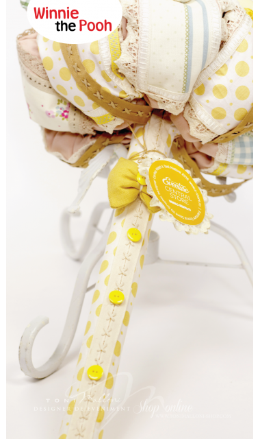 Lumanare de botez pentru baieti cu ursuleti, 65x4 cm, Happy Bear  6